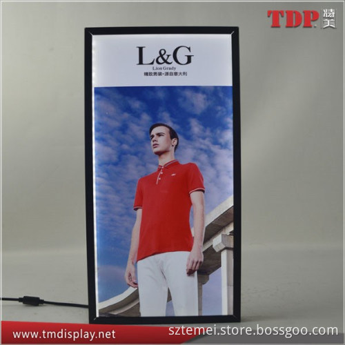 Manufacturer Acrylic Slim LED Signs Hanging For Advertising Outdoor OEM , LED Indoor Light Signs for Display and Advertising